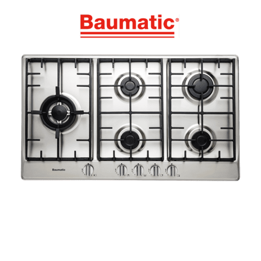 Baumatic BSSG95 Studio Solari 90cm Gas Cooktop- in Stainless Steel