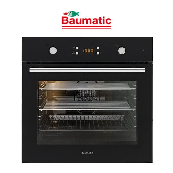 Baumatic BO7C 60cm - 7 Function Built In Oven in Black