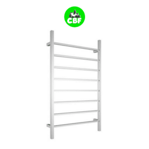 CBFTL1174S Square 8 Rung Bathroom Non Heated Towel Ladder 1150mm x 700mm- in stainless steel chrome