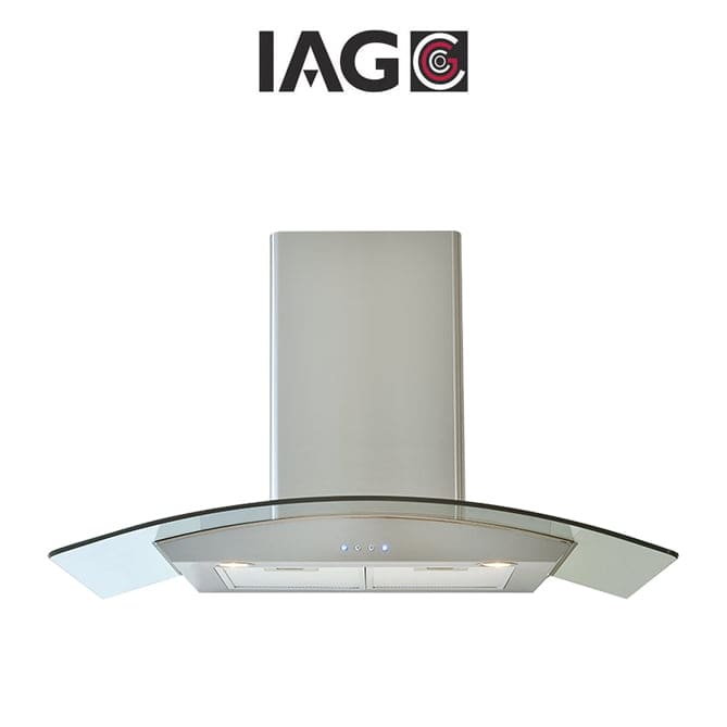 IAG AAG9SE3 90cm Glass Canopy Rangehood