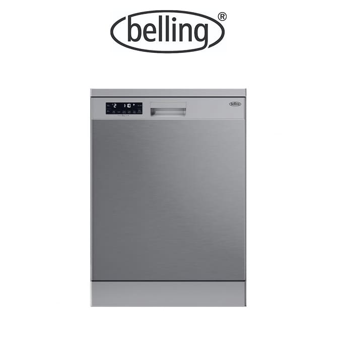 Belling BD16FSDX 60cm Freestanding Dishwasher 16 Place Settings, 8 wash programs and 4 Auxiliary functions
