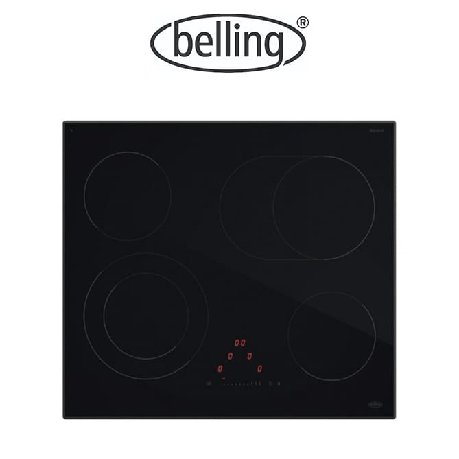 Belling BDC64CE 60cm 4 Zone Ceramic Cooktop, 9 cooking levels.