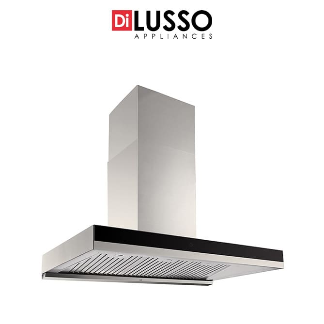 Best 90cm black glass canopy rangehood