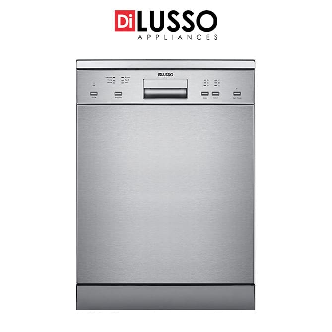 60cm Stainless Steel Freestanding Dishwasher , Has 12 place settings and 6 washing programs.