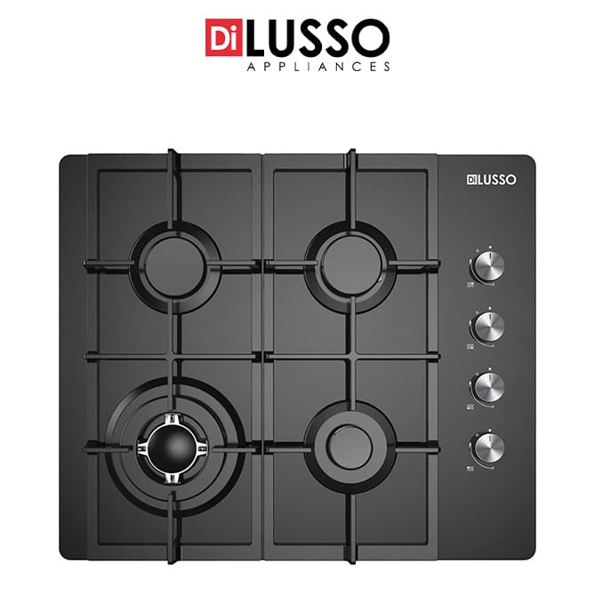 best 60cm black glass gas cooktop