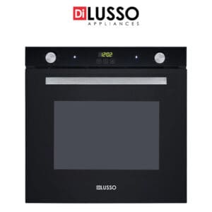 60cm Black glass built-in oven