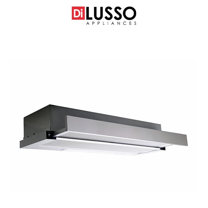 Best 90cm telescopic slide-out rangehood in Stainless Steel by Di Lusso