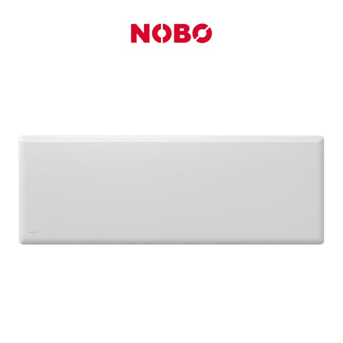 Nobo NTL4T20-FS40 2kW electric panel heater with timer, Scandinavian design, suitable for rooms up to 15m2