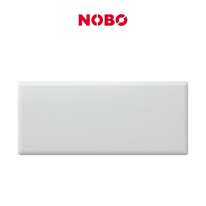 Nobo 1.2kW NTL4T12- FS40 electric panel heater with thermostat Scandinavian design , Suitable for Room Size of 12.5 m2