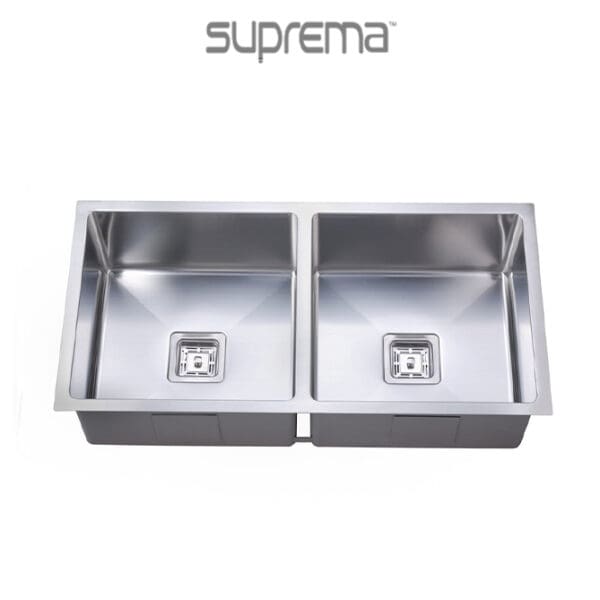 double bowl undermount kitchen sink