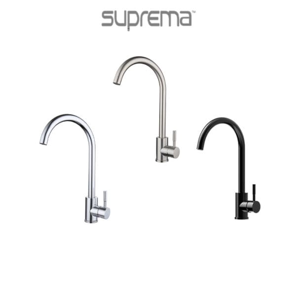 Suprema XFIT100SKM XPO XPRESSFIT Stainless Steel Gooseneck Taps Mixer