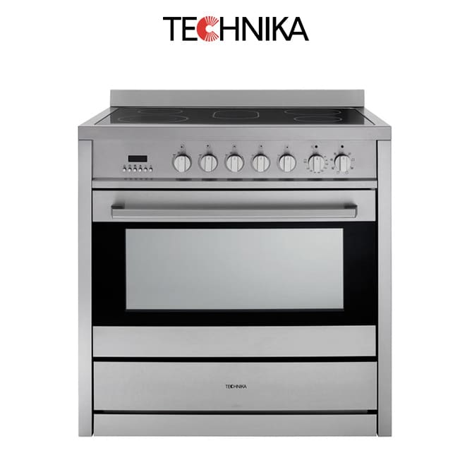 Technika CERHE09PSS-2 900mm Stainless Steel Electric Upright Cooker