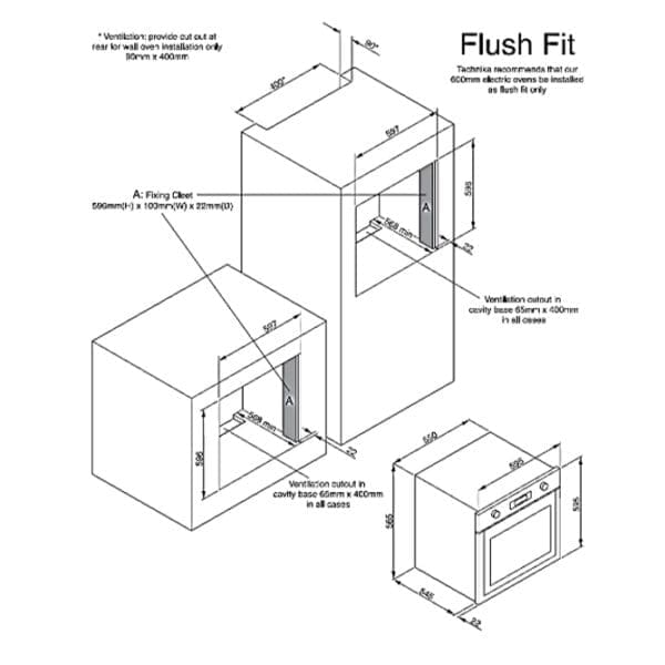 Technika HE65FRSS-3 60cm Side Opening Oven-schematic