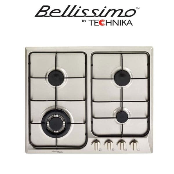 Technika TB64GWFSS-4 60cm Stainless Steel Cooktop/Stove with 4 Burner