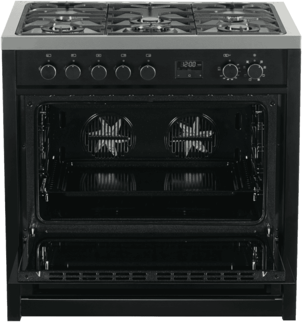 Technika TEG95TBK 90cm Dual Fuel Upright Cooker (1)