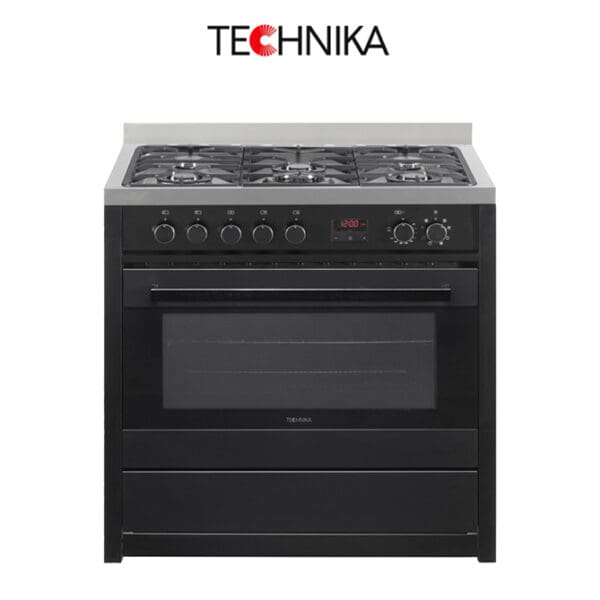 Technika TEG95TBK 90cm Dual Fuel Upright Cooker