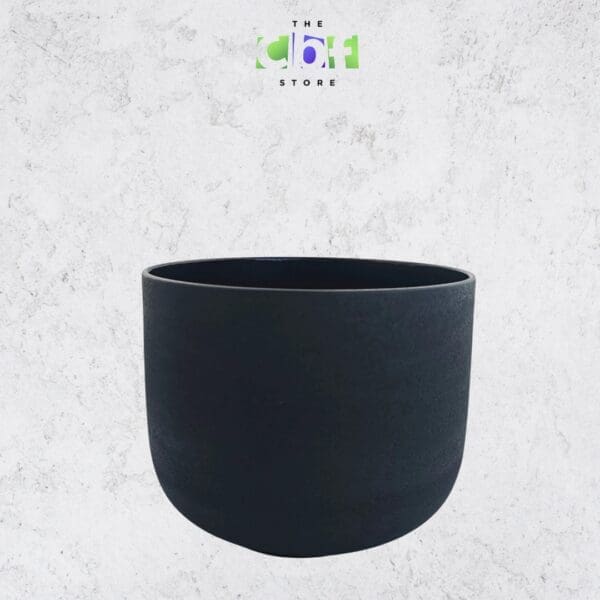 Black Frosted Quartz Crystal Singing Bowls Set