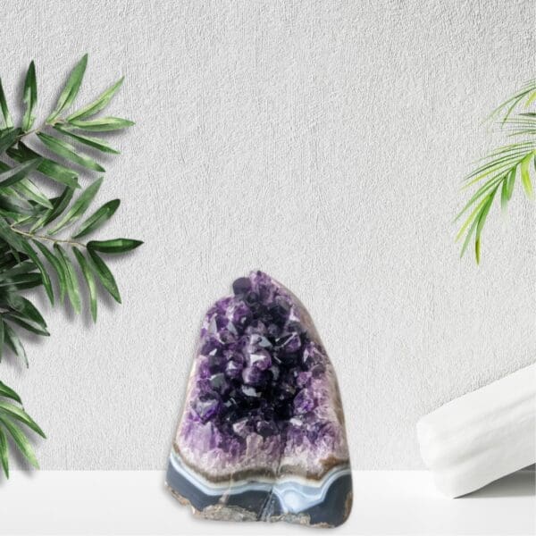 Natural Amethyst Standing Geode Cluster