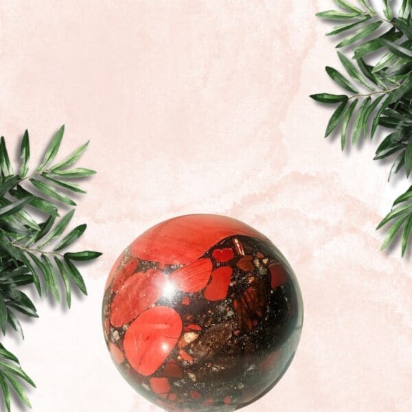 Unique African Bloodstone Sphere