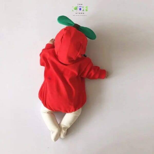 Red Apple Lightweight Baby Romper