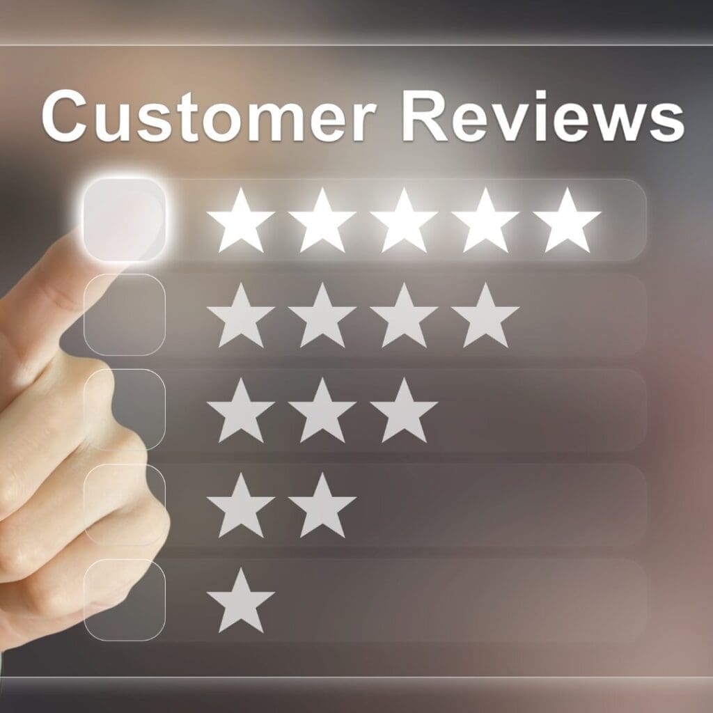 Prioritising positive customer reviews