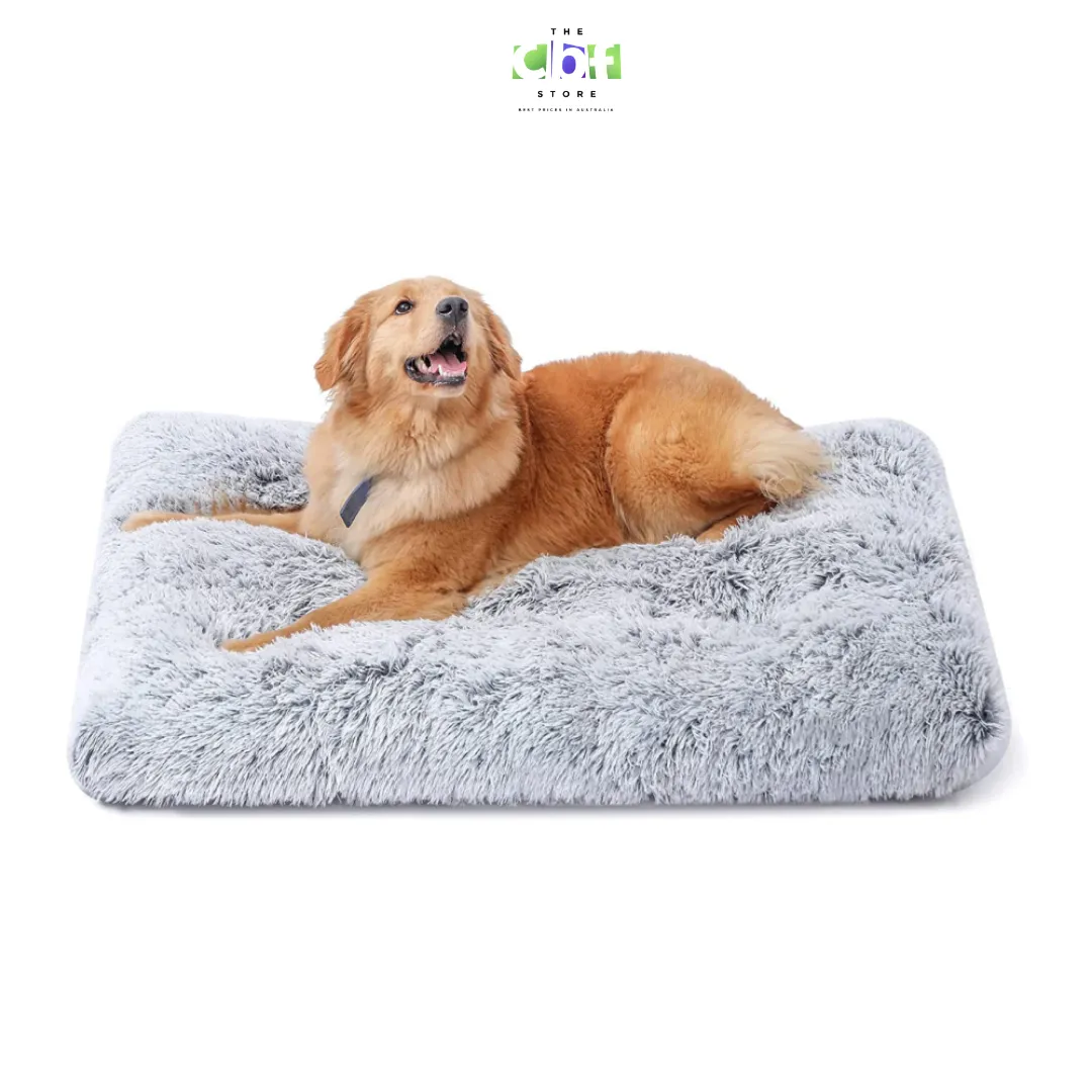 PETSWOL Plush and Cozy Pet Mat for Ultimate Comfort and Warmth-Light Grey (1)