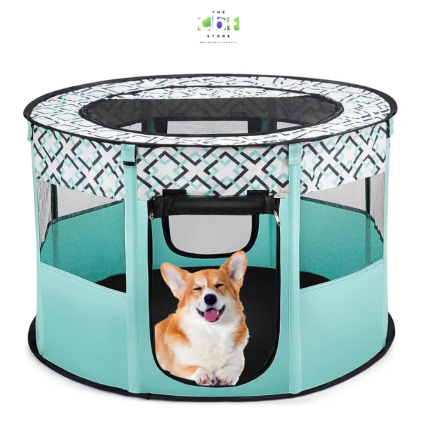 PETSWOL Portable Pet Playpen - Spacious Exercise Kennel Tent (6)