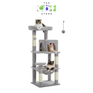 Cat Tree Tower House Condo Perch Entertainment Scratching for Kitten Multi-Level Tower (3)